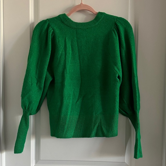 CeCe Brand Woman’s Vibrant Green Crew Neck Sweater - Size XS - Picture 7 of 7
